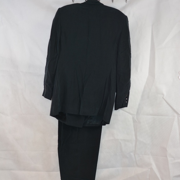100% SILK Double Breasted Pant Suit Sz 14 Jones New York - Picture 8 of 8